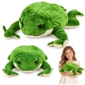 Pluszowa Żabka Maskotka Przytulanka Miękka Żaba Obciążeniowa Zielona 58 cm