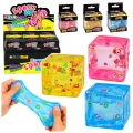 Gniotek Antystresowy Kostka Lodu Ice Cube Squishy Przezroczysty Owoce 5cm