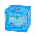 Gniotek Antystresowy Kostka Lodu Ice Cube Squishy Przezroczysty Owoce 5cm
