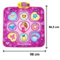 Mata Taneczna Interaktywna Księżniczka LED Muzyka Różowa 98x86.5cm