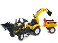 FALK TRAKTOR NA PEDAŁY Z PRZYCZEPĄ, ŁYŻKĄ I ŁADOWARKĄ RANCH TRAC ŻÓŁTY 2055CN