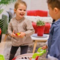 SMOBY ELEKTRONICZNY SUPERMARKET Z KASĄ I WÓZKIEM 350213
