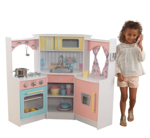 KIDKRAFT KUCHNIA NAROŻNA PASTELOWA DELUXE 53368