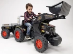 FALK DUŻY TRAKTOR NA PEDAŁY Z PRZYCZEPĄ I ŁYŻKĄ FARM KING 3-7 LAT 1075M