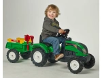 FALK TRAKTOR NA PEDAŁY Z PRZYCZEPĄ RANCH TRAC + ZESTAW DO PIASKU 2-5 LAT ZIELONY 2052C
