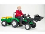 FALK DUŻY TRAKTOR NA PEDAŁY Z PRZYCZEPĄ I ŁYŻKĄ RANCH TRAC 3-7 LAT 1052M