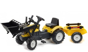 FALK TRAKTOR NA PEDAŁY Z ŁYŻKĄ I PRZYCZEPĄ RANCH TRAC 2-5 LAT 2055CM
