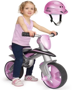 INJUSA ROWEREK BIEGOWY JUMPER PINK + KASK 502