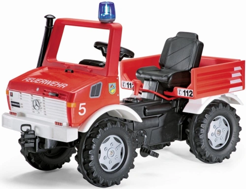 ROLLY TOYS SAMOCHÓD NA PEDAŁY MERCEDES UNIMOG STRAŻ POŻARNA 036639