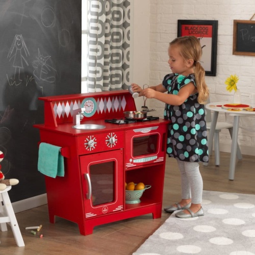 KIDKRAFT KUCHNIA KLASYCZNA CZERWONA 53362