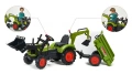 FALK DUŻY TRAKTOR NA PEDAŁY Z PRZYCZEPĄ, ŁYŻKĄ I ŁADOWARKĄ CLAAS ARION 3-7 LAT 2070Z