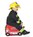 TRUNKI JEŻDŻĄCA WALIZECZKA - JEŹDZIK WALIZKA 2w1 WÓZ STRAŻACKI FRANK 0254