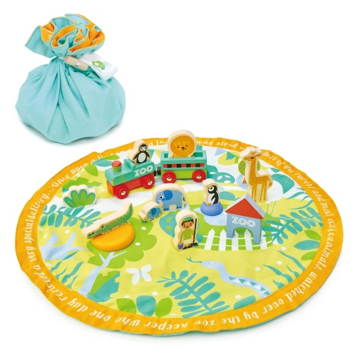 TENDER LEAF TOYS MATA DO ZABAWY Z DREWNIANYMI ZABAWKAMI - SAFARI TL8360