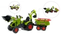 FALK DUŻY TRAKTOR NA PEDAŁY Z PRZYCZEPĄ, ŁYŻKĄ I ŁADOWARKĄ CLAAS AXOS 3-7 LAT 1010WH