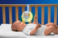 CHICCO PANEL NA ŁÓŻECZKO LAMPKA POZYTYWKA MUZYCZNY KSIĘŻYC NIEBIESKI 24262