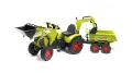 FALK DUŻY TRAKTOR NA PEDAŁY Z PRZYCZEPĄ, ŁYŻKĄ I ŁADOWARKĄ CLAAS AXOS 3-7 LAT 1010W
