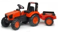 FALK DUŻY TRAKTOR NA PEDAŁY Z PRZYCZEPĄ KUBOTA 3-7 LAT 2060AB