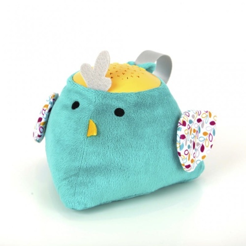 PURFLO PRZYTULANKA PROJEKTOR Z POZYTYWKĄ LITTLE LUMIES PTASZEK PLUM/BB