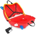 TRUNKI JEŻDŻĄCA WALIZECZKA - JEŹDZIK WALIZKA 2w1 WÓZ STRAŻACKI FRANK 0254