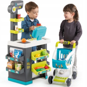 SMOBY SUPERMARKET/SKLEP Z KASĄ I WÓZKIEM 350212