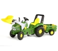 ROLLY TOYS TRAKTOR NA PEDAŁY Z ŁYŻKĄ I PRZYCZEPĄ X-TRAC JOHN DEERE 3-10 LAT 049523