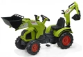 FALK DUŻY TRAKTOR NA PEDAŁY Z ŁYŻKĄ I ŁADOWARKĄ CLAAS AXOS 3-7 LAT 1010N