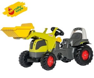 ROLLY TOYS TRAKTOR NA PEDAŁY KID CLAAS ELIOS Z ŁYŻKĄ 2-5 LAT 025077