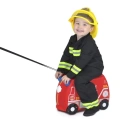 TRUNKI JEŻDŻĄCA WALIZECZKA - JEŹDZIK WALIZKA 2w1 WÓZ STRAŻACKI FRANK 0254
