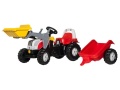 ROLLY TOYS TRAKTOR NA PEDAŁY Z ŁYŻKĄ I PRZYCZEPĄ KID STEYR 023936