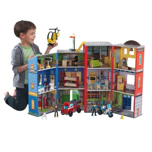 KIDKRAFT Drewniany Domek Superbohatera Straż
