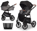RIKO WÓZEK GŁĘBOKO-SPACEROWY 2w1 BASIC PLUS ANTHRACITE
