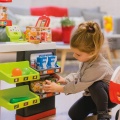 SMOBY ELEKTRONICZNY SUPERMARKET Z KASĄ I WÓZKIEM 350213