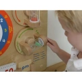 MASTERKIDZ TABLICA EDUKACYJNA NAUKA O CZASIE NAUKA GODZIN ME09609