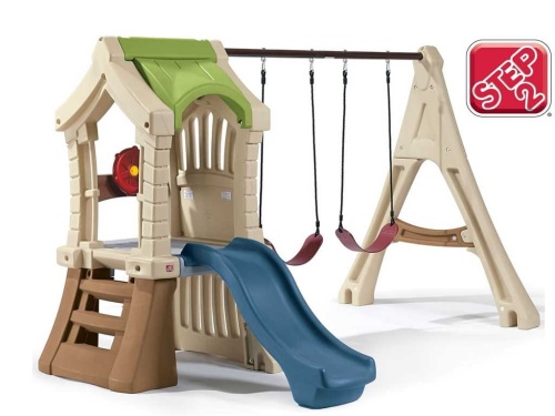 STEP2 Plac Zabaw Wieża z Huśtawkami Zjeżdżalnia