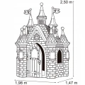 FEBER DOMEK OGRODOWY OGROMNY PAŁAC KSIĘŻNICZKI 3254