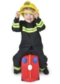 TRUNKI JEŻDŻĄCA WALIZECZKA - JEŹDZIK WALIZKA 2w1 WÓZ STRAŻACKI FRANK 0254