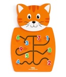 VIGA DREWNIANA TABLICA ŚCIENNA LABIRYNT KOTEK 50676