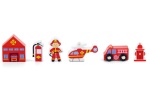 VIGA DREWNIANE FIGURKI - STRAŻ POŻARNA 50815