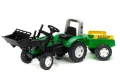 FALK DUŻY TRAKTOR NA PEDAŁY Z PRZYCZEPĄ I ŁYŻKĄ RANCH TRAC 3-7 LAT 1052M