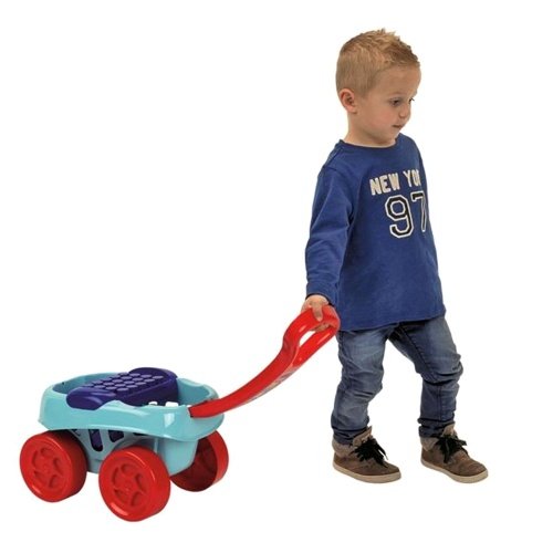 SMOBY ECOIFFIER ABRICK WÓZEK Z KLOCKAMI NIEBIESKI 7713