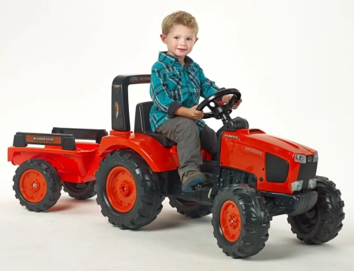 FALK DUŻY TRAKTOR NA PEDAŁY Z PRZYCZEPĄ KUBOTA 3-7 LAT 2060AB