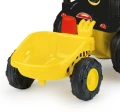 INJUSA TRAKTOR NA PEDAŁY EXCAVATOR Z PRZYCZEPĄ I ŁYŻKĄ ŚWIATŁO DŹWIĘK 410