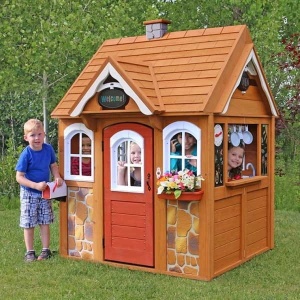 KIDKRAFT DREWNIANY DOMEK OGRODOWY DLA DZIECI  STONEY CREEK CEDAR 00401