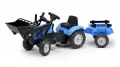 FALK TRAKTOR NA PEDAŁY Z ŁYŻKĄ I PRZYCZEPĄ LANDINI POWERMONDIAL 2-5 LAT 2050CM