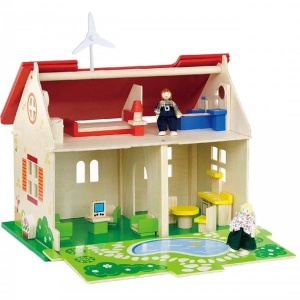 VIGA DREWNIANY DOMEK DLA LALEK EKOLOGICZNY 51629