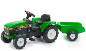 FALK TRAKTOR NA PEDAŁY Z PRZYCZEPĄ FARM TRAC 2-5 LAT ZIELONY 876A