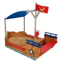 KIDKRAFT DREWNIANA PIASKOWNICA STATEK PIRACKI 00128