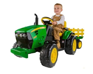 PEG PEREGO TRAKTOR NA AKUMLATOR Z PRZYCZEPĄ JOHN DEERE GROUND FORCE 12V IGOR0047
