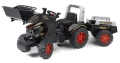 FALK DUŻY TRAKTOR NA PEDAŁY Z PRZYCZEPĄ I ŁYŻKĄ FARM KING 3-7 LAT 1075M