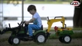  FALK TRAKTOR NA PEDAŁY Z PRZYCZEPĄ, ŁYŻKĄ I ŁADOWARKĄ RANCH TRAC ZIELONY 2052CN
